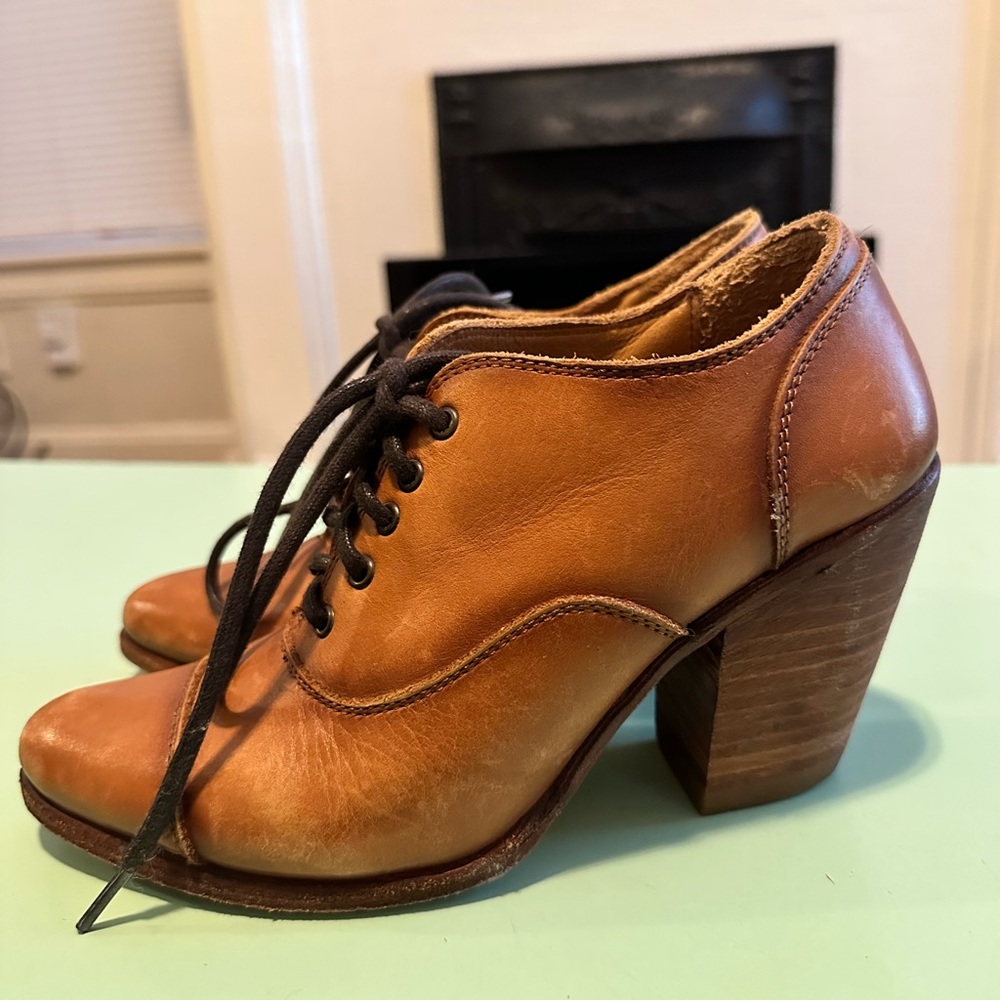 Liberty Black Leather Lace Up Ankle Boots